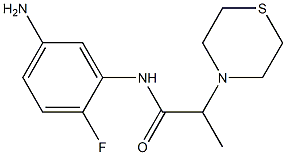  N-(5-amino-2-fluorophenyl)-2-(thiomorpholin-4-yl)propanamide