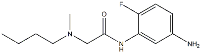 N-(5-amino-2-fluorophenyl)-2-[butyl(methyl)amino]acetamide Struktur