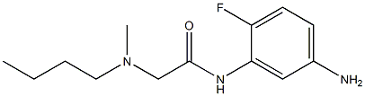 N-(5-amino-2-fluorophenyl)-2-[butyl(methyl)amino]acetamide Structure