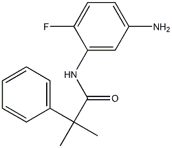 N-(5-amino-2-fluorophenyl)-2-methyl-2-phenylpropanamide 结构式