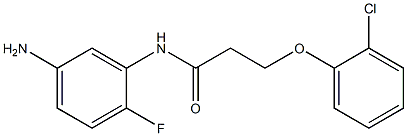 N-(5-amino-2-fluorophenyl)-3-(2-chlorophenoxy)propanamide Structure