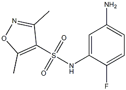 N-(5-amino-2-fluorophenyl)-3,5-dimethyl-1,2-oxazole-4-sulfonamide