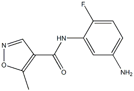 N-(5-amino-2-fluorophenyl)-5-methylisoxazole-4-carboxamide Structure