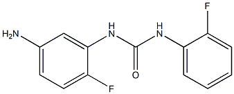 N-(5-amino-2-fluorophenyl)-N'-(2-fluorophenyl)urea Struktur