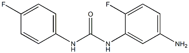 N-(5-amino-2-fluorophenyl)-N'-(4-fluorophenyl)urea 化学構造式