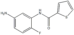 N-(5-amino-2-fluorophenyl)thiophene-2-carboxamide,,结构式
