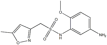 N-(5-amino-2-methoxyphenyl)-1-(5-methyl-1,2-oxazol-3-yl)methanesulfonamide Structure