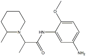 N-(5-amino-2-methoxyphenyl)-2-(2-methylpiperidin-1-yl)propanamide Struktur