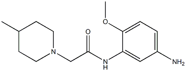 N-(5-amino-2-methoxyphenyl)-2-(4-methylpiperidin-1-yl)acetamide Struktur