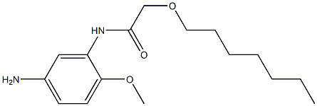 N-(5-amino-2-methoxyphenyl)-2-(heptyloxy)acetamide 结构式