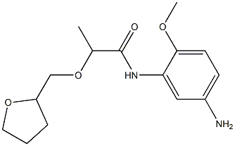 N-(5-amino-2-methoxyphenyl)-2-(oxolan-2-ylmethoxy)propanamide Struktur