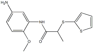N-(5-amino-2-methoxyphenyl)-2-(thiophen-2-ylsulfanyl)propanamide