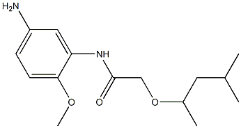 N-(5-amino-2-methoxyphenyl)-2-[(4-methylpentan-2-yl)oxy]acetamide Struktur
