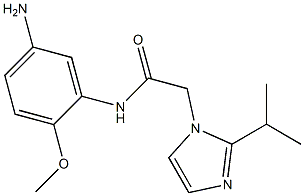 N-(5-amino-2-methoxyphenyl)-2-[2-(propan-2-yl)-1H-imidazol-1-yl]acetamide|