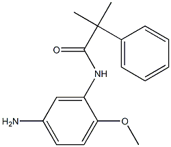 N-(5-amino-2-methoxyphenyl)-2-methyl-2-phenylpropanamide,,结构式