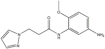 N-(5-amino-2-methoxyphenyl)-3-(1H-pyrazol-1-yl)propanamide Struktur