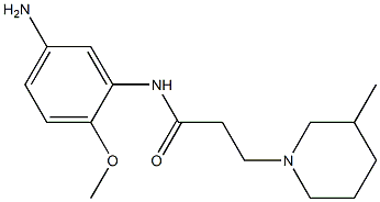 N-(5-amino-2-methoxyphenyl)-3-(3-methylpiperidin-1-yl)propanamide Struktur