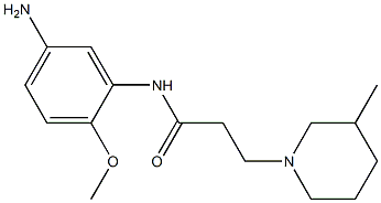 N-(5-amino-2-methoxyphenyl)-3-(3-methylpiperidin-1-yl)propanamide