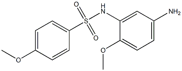 N-(5-amino-2-methoxyphenyl)-4-methoxybenzene-1-sulfonamide Struktur