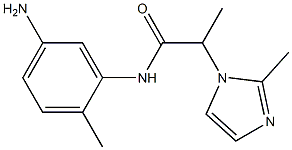 N-(5-amino-2-methylphenyl)-2-(2-methyl-1H-imidazol-1-yl)propanamide 结构式