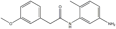 N-(5-amino-2-methylphenyl)-2-(3-methoxyphenyl)acetamide,,结构式