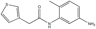 N-(5-amino-2-methylphenyl)-2-(thiophen-3-yl)acetamide Structure