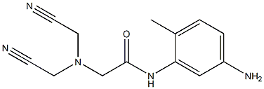 N-(5-amino-2-methylphenyl)-2-[bis(cyanomethyl)amino]acetamide Struktur