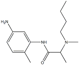 N-(5-amino-2-methylphenyl)-2-[butyl(methyl)amino]propanamide 结构式