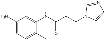 N-(5-amino-2-methylphenyl)-3-(1H-imidazol-1-yl)propanamide Struktur