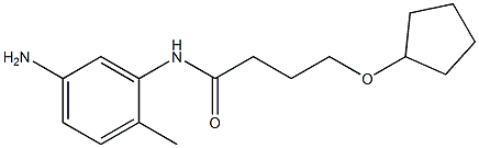 N-(5-amino-2-methylphenyl)-4-(cyclopentyloxy)butanamide Structure