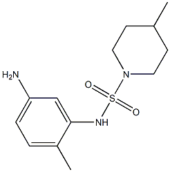 N-(5-amino-2-methylphenyl)-4-methylpiperidine-1-sulfonamide Struktur