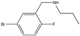 N-(5-bromo-2-fluorobenzyl)-N-propylamine,,结构式