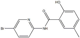N-(5-bromopyridin-2-yl)-2-hydroxy-5-methylbenzamide Structure