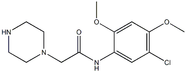 N-(5-chloro-2,4-dimethoxyphenyl)-2-(piperazin-1-yl)acetamide Structure