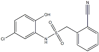 N-(5-chloro-2-hydroxyphenyl)-1-(2-cyanophenyl)methanesulfonamide Structure