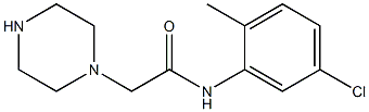 N-(5-chloro-2-methylphenyl)-2-(piperazin-1-yl)acetamide Structure