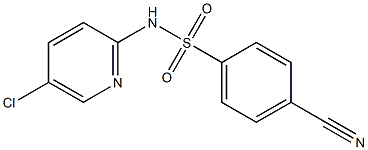 N-(5-chloropyridin-2-yl)-4-cyanobenzene-1-sulfonamide|