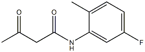 N-(5-fluoro-2-methylphenyl)-3-oxobutanamide Structure