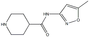 N-(5-methylisoxazol-3-yl)piperidine-4-carboxamide,,结构式