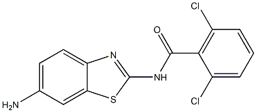 N-(6-amino-1,3-benzothiazol-2-yl)-2,6-dichlorobenzamide Struktur