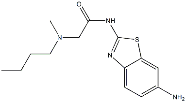 N-(6-amino-1,3-benzothiazol-2-yl)-2-[butyl(methyl)amino]acetamide