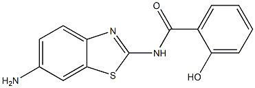 N-(6-amino-1,3-benzothiazol-2-yl)-2-hydroxybenzamide Structure