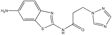 N-(6-amino-1,3-benzothiazol-2-yl)-3-(1H-1,2,4-triazol-1-yl)propanamide|