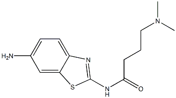 N-(6-amino-1,3-benzothiazol-2-yl)-4-(dimethylamino)butanamide Structure