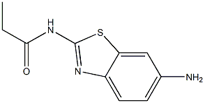 N-(6-amino-1,3-benzothiazol-2-yl)propanamide 结构式