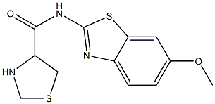 N-(6-methoxy-1,3-benzothiazol-2-yl)-1,3-thiazolidine-4-carboxamide Structure