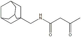 N-(adamantan-1-ylmethyl)-3-oxobutanamide 结构式