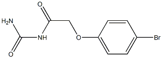 N-(aminocarbonyl)-2-(4-bromophenoxy)acetamide Structure