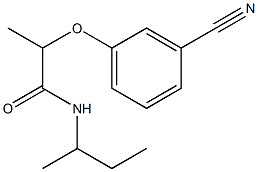 N-(butan-2-yl)-2-(3-cyanophenoxy)propanamide