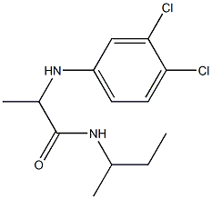 N-(butan-2-yl)-2-[(3,4-dichlorophenyl)amino]propanamide Struktur